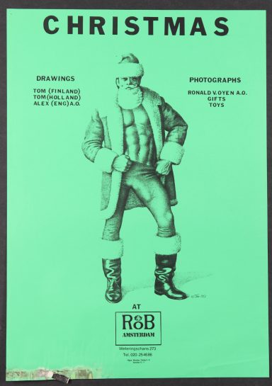 RoB Gallery Poster - Christmas with Tom of Finland, Tom of Holland, Alex & Ronald v. Oyen, 1979